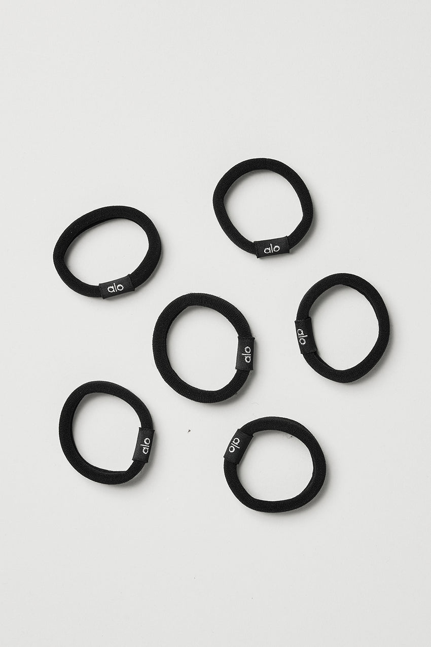 Untangled Hair Tie 6-Pack - Black