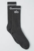 Unisex Throwback Sock - Anthracite/White