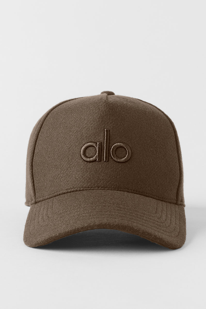 Wool Blend District Trucker Hat - Espresso