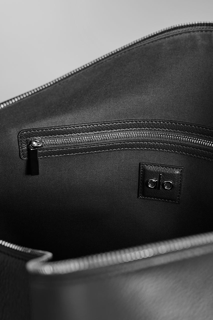 ALO Voyage Duffle - Black Leather