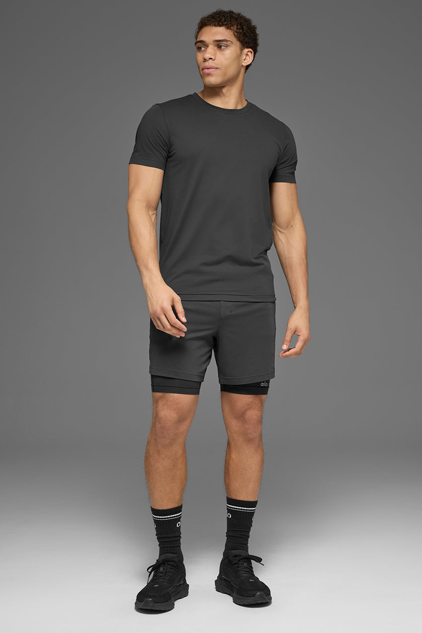 Conquer Reform Crewneck Short Sleeve - Anthracite