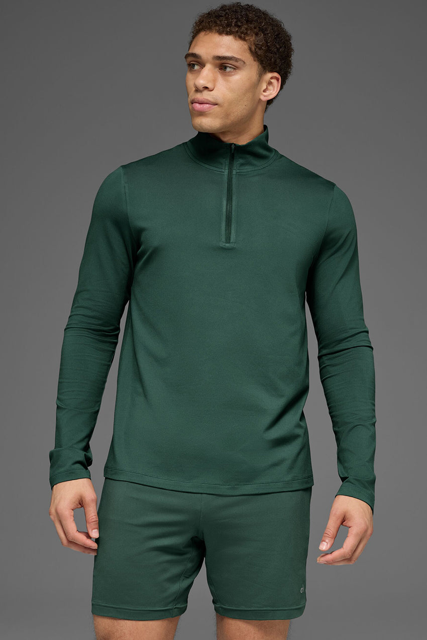 Conquer 1/4 Zip Reform Long Sleeve - Clover Green