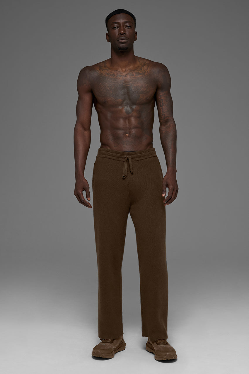 Scholar Straight Leg Sweatpant - Espresso