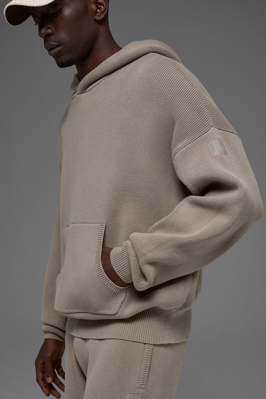 Scholar Hooded Sweater - Light Cocoa