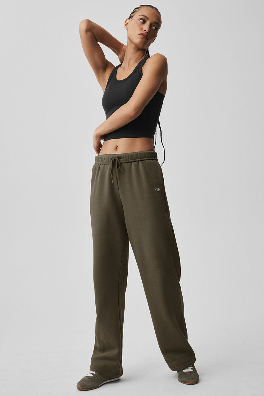 Accolade Straight Leg Sweatpant - Olive Tree