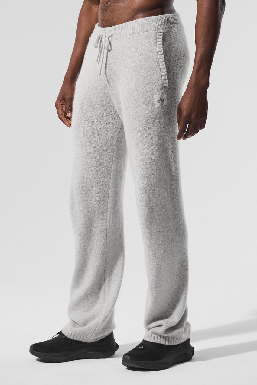 Wool Cashmere New Class Sweatpant - Pearl Grey Heather