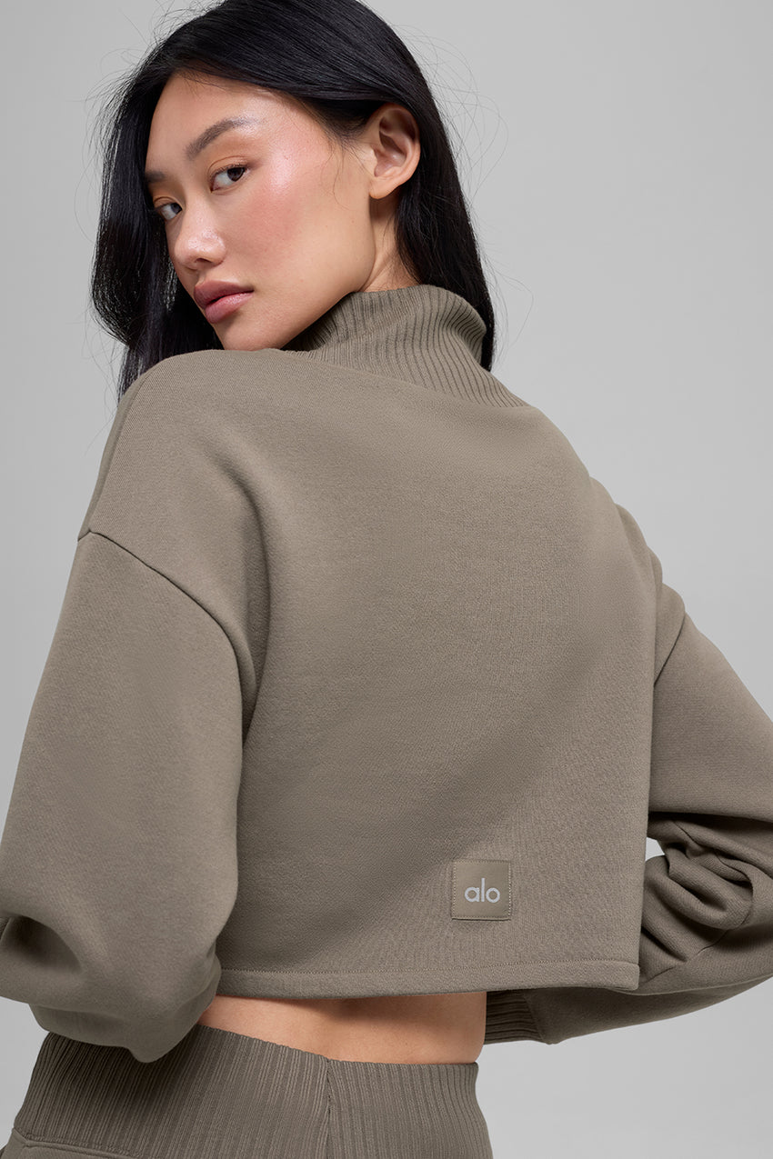 Cropped Serenity Coverup - Light Cocoa