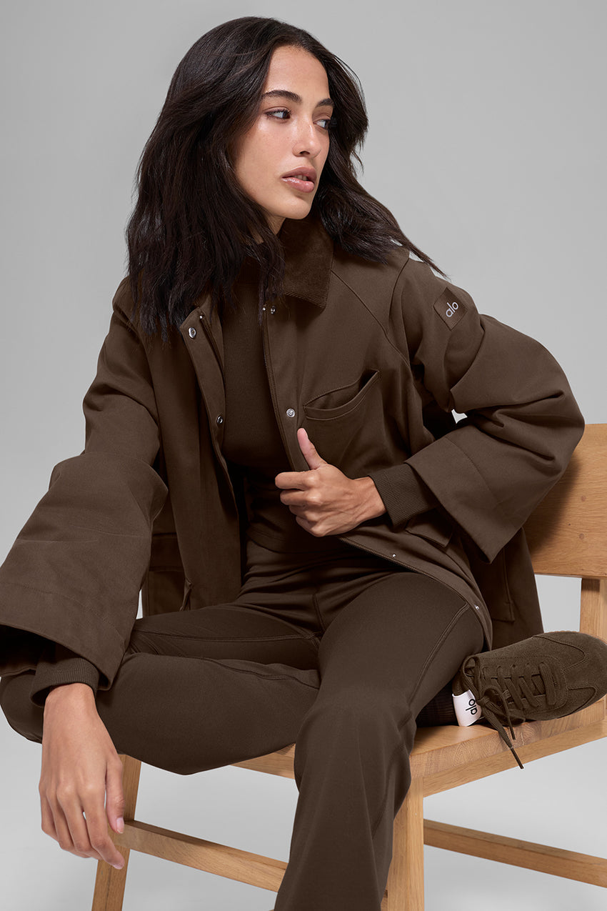 Twill Barn Jacket - Espresso