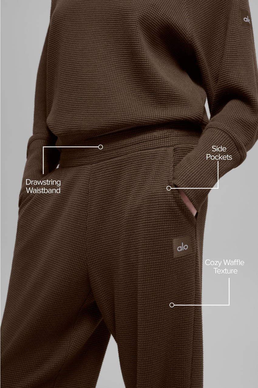 Waffle Weekend Escape Jogger - Espresso